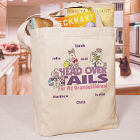 Head Over Tails Personalized Canvas Tote Bag
